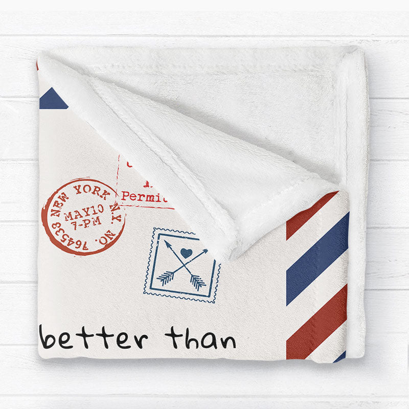 The Only Thing Better Than Being Your Mother is Watching You Being A Mom Personalized Fleece Blanket, Heartwarming Gift for Daughters, Daughter-in-law