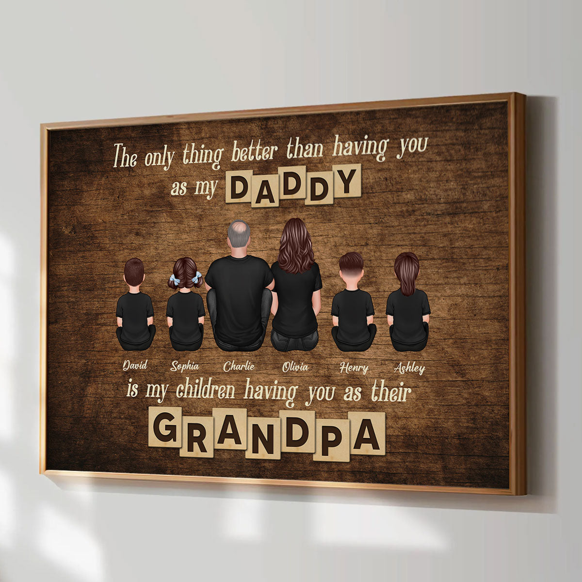 The Only Thing Better Having You As My Dad Grandpa Personalized Poster, Gift For Grandpa