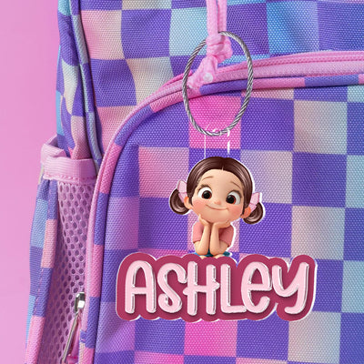 Name Tag for Backpack, Lunch Bag, Pencil Bag, Personalized Gift for Kids Boys Girls,   Back to School Name Tag