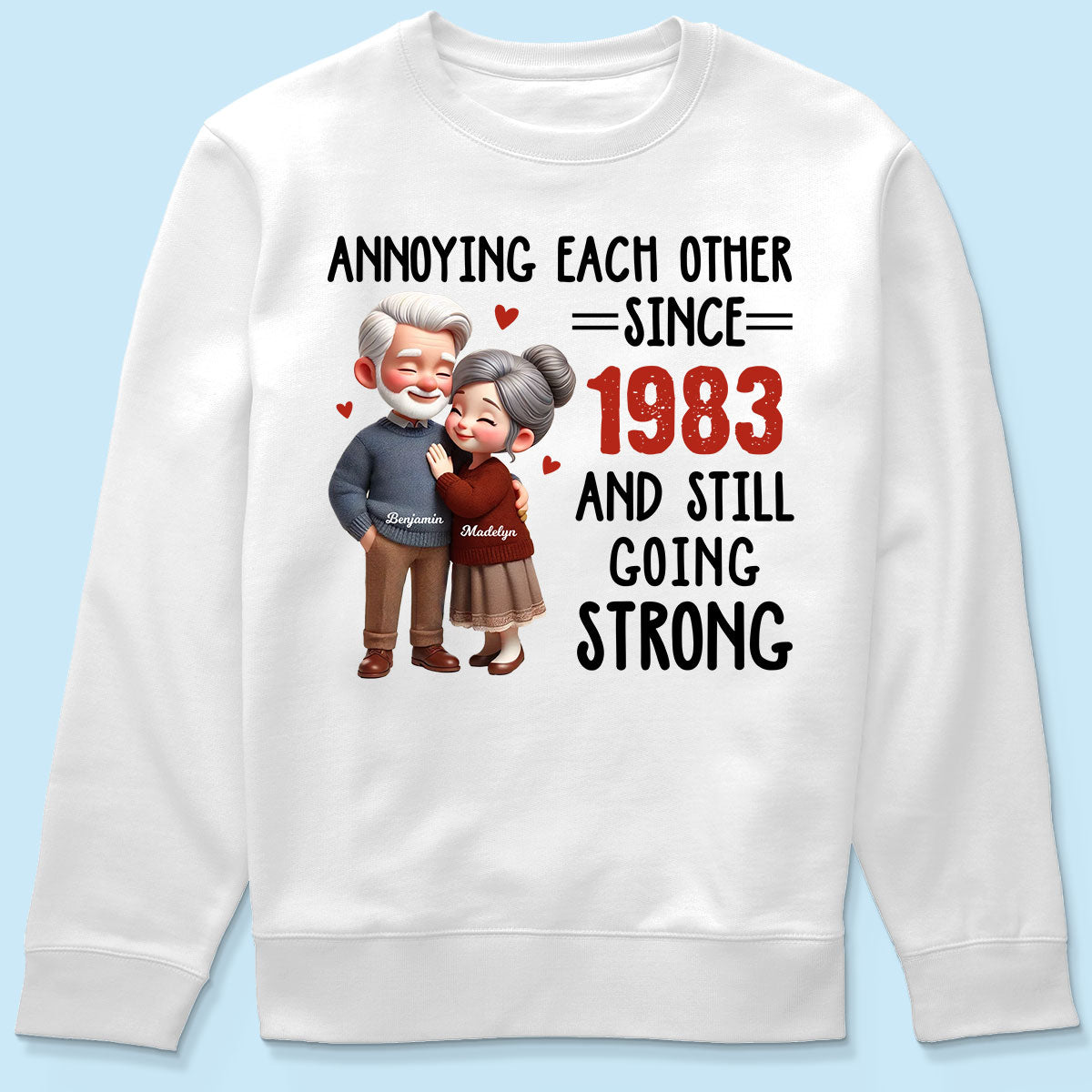 Old Couple Annoying Each Other Personalized Shirt, Gift for him, Gift for her