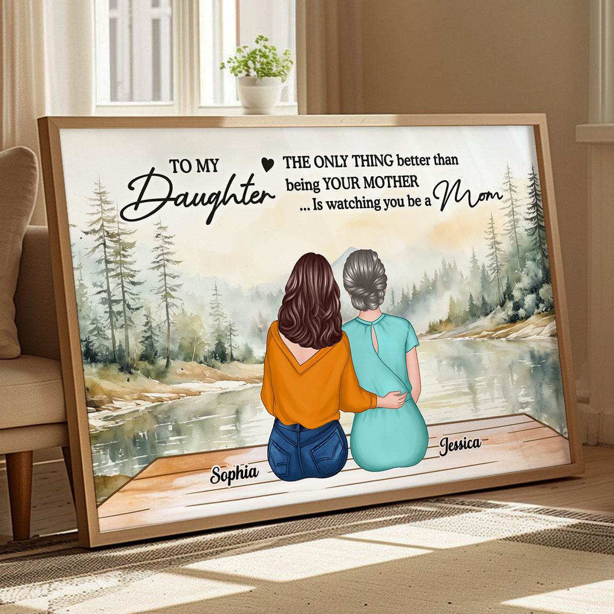 Beautiful Landscape To My Daughter From Mom Happy Mother's Day Personalized Poster, Gift For Daughter