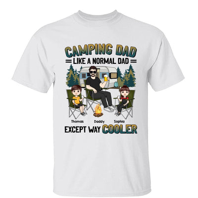 Camping Dad Man And Kids Personalized Shirt