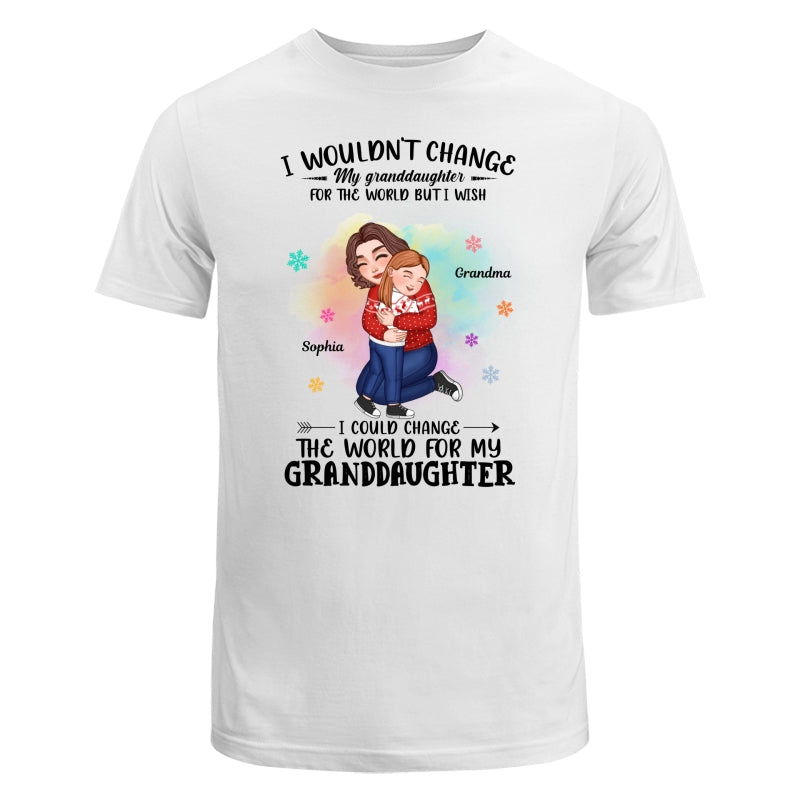 Wouldn‘t Change My Grandkid For The World Grandma Personalized Hoodie Sweatshirt