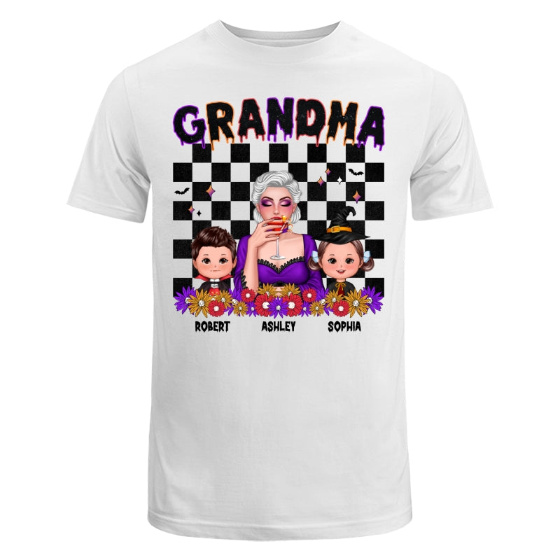 Vintage Grandma Halloween Spooky Vibe Halloween Personalized Shirt