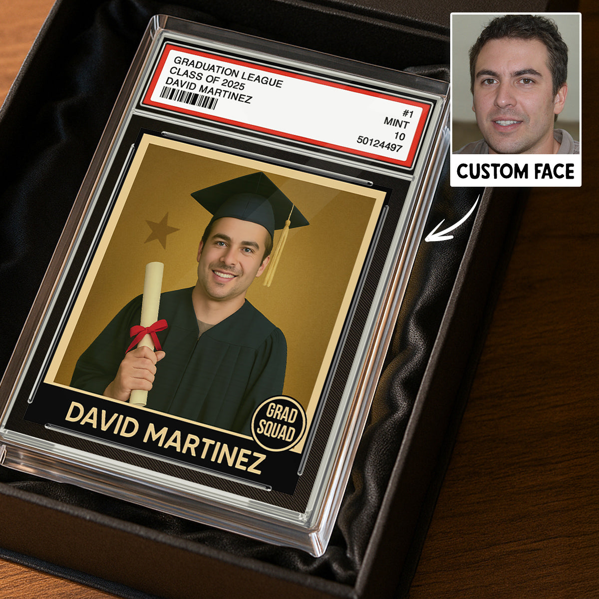 Graduation Gift Graduate Trading Card Style Personalized Acrylic Block Plaque, Unique Keepsake, Graduation Gift