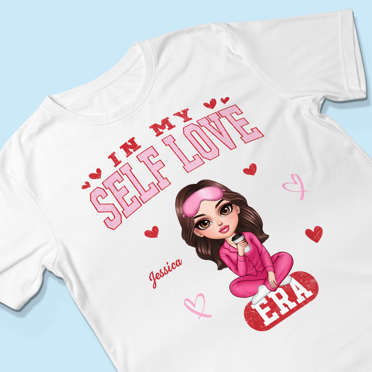 In My Self Love Era Valentine's Personalized Sweater, Personalized  Anti- Sweater