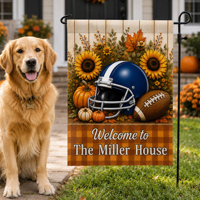 Trending Football Fall Season - Personalized Garden Flag - Fall Season Decoration For Family