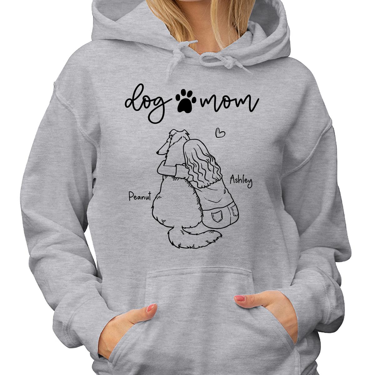 Dog Mom Outline Personalized Shirt