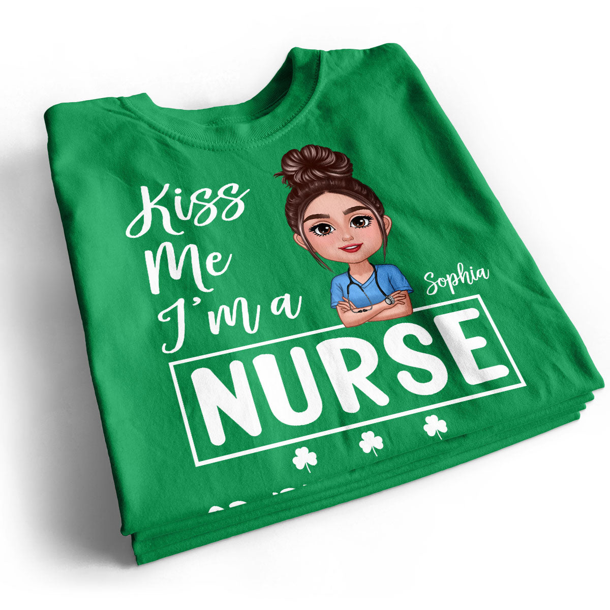 Kiss Me Occupation Title St. Patrick's Day Personalized Shirt