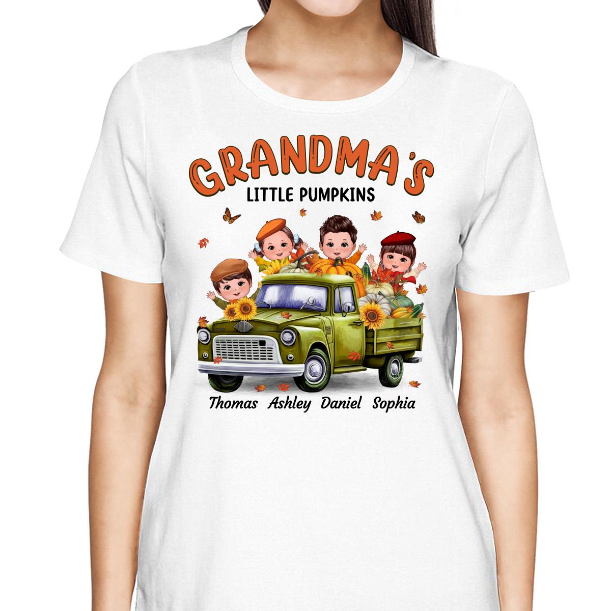 Fall Season Happy Doll Kids Truck Personalized Shirt