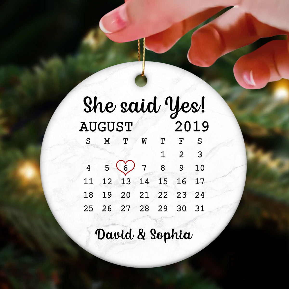 A Day To Remember Custom Photo Christmas Keepsake Personalized Double Sided Circle Ornament