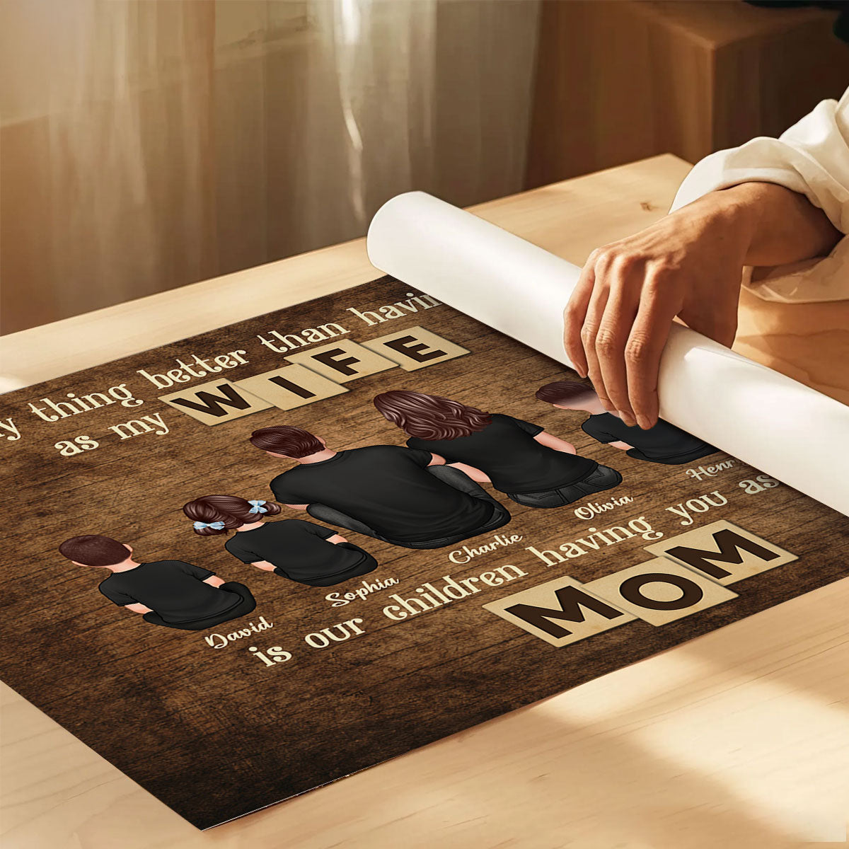 The Only Thing Better Than Being My Wife Personalized Horizontal Poster, Gift For Mom