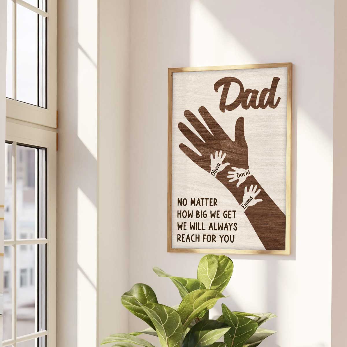 No Matter How Big We Get Personalized Poster, Gift For Dad