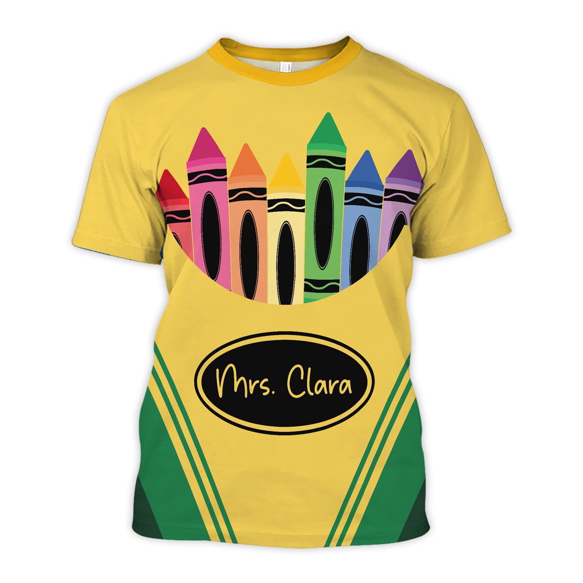 Crayon Box Theme Personalized Group Matching Shirt, Halloween Costume For Teachers