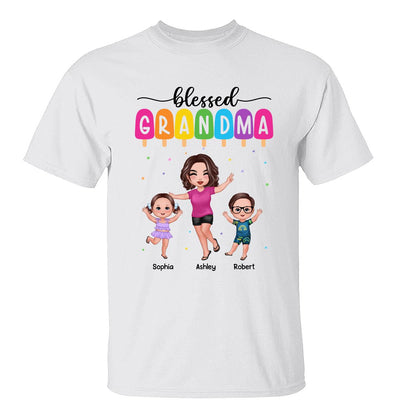 Summer Happy Doll Grandma Grandkids Personalized Shirt
