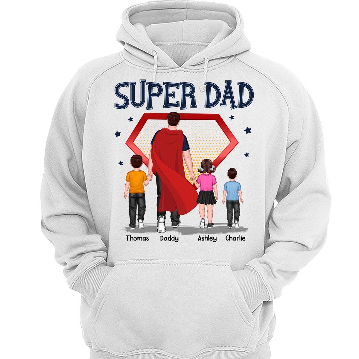 Best Dad Ever Super Dad Personalized Shirt