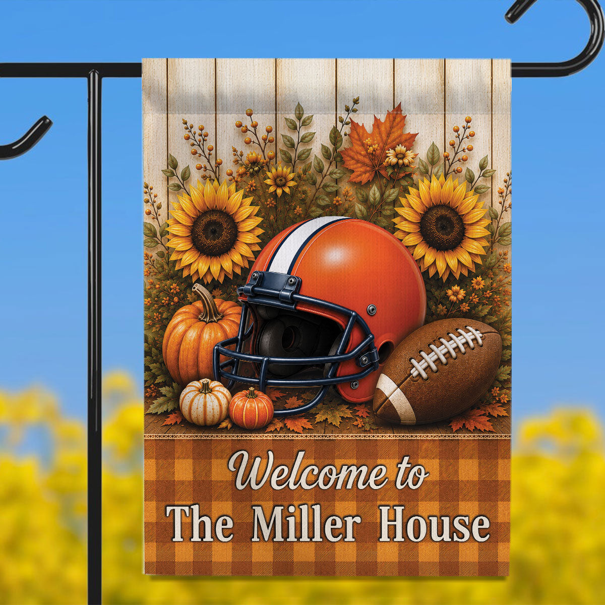 Trending Football Fall Season - Personalized Garden Flag - Fall Season Decoration For Family
