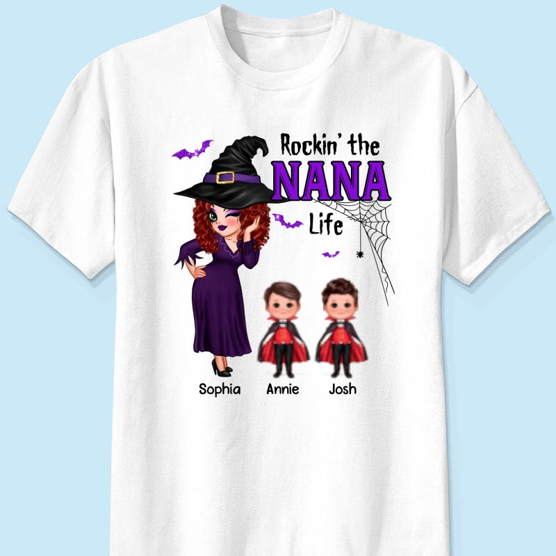 Pretty Woman Halloween Rockin‘ The Grandma Mom Life Personalized Shirt
