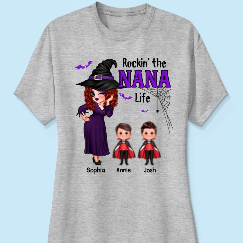Pretty Woman Halloween Rockin‘ The Grandma Mom Life Personalized Shirt