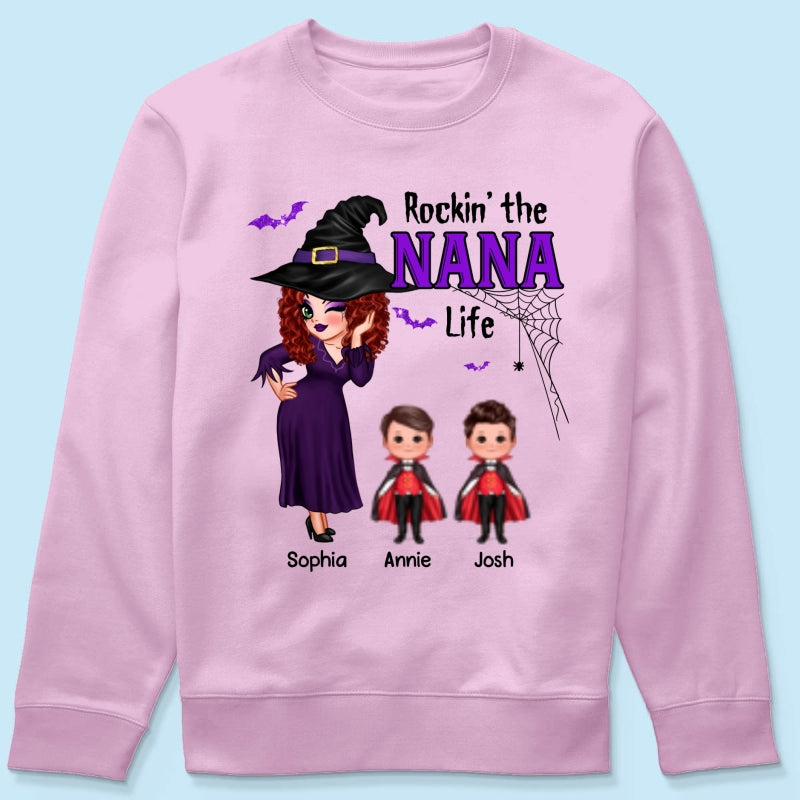 Pretty Woman Halloween Rockin‘ The Grandma Mom Life Personalized Shirt