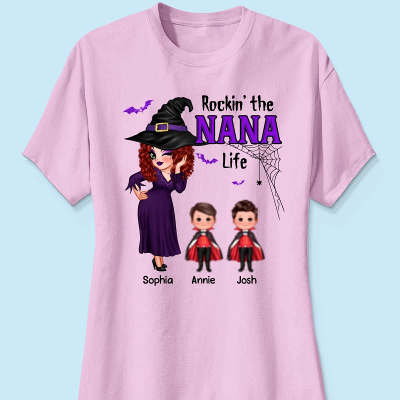 Pretty Woman Halloween Rockin‘ The Grandma Mom Life Personalized Shirt