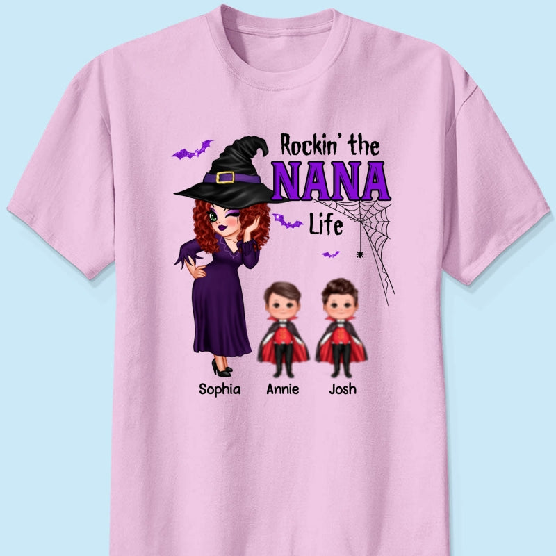 Pretty Woman Halloween Rockin‘ The Grandma Mom Life Personalized Shirt