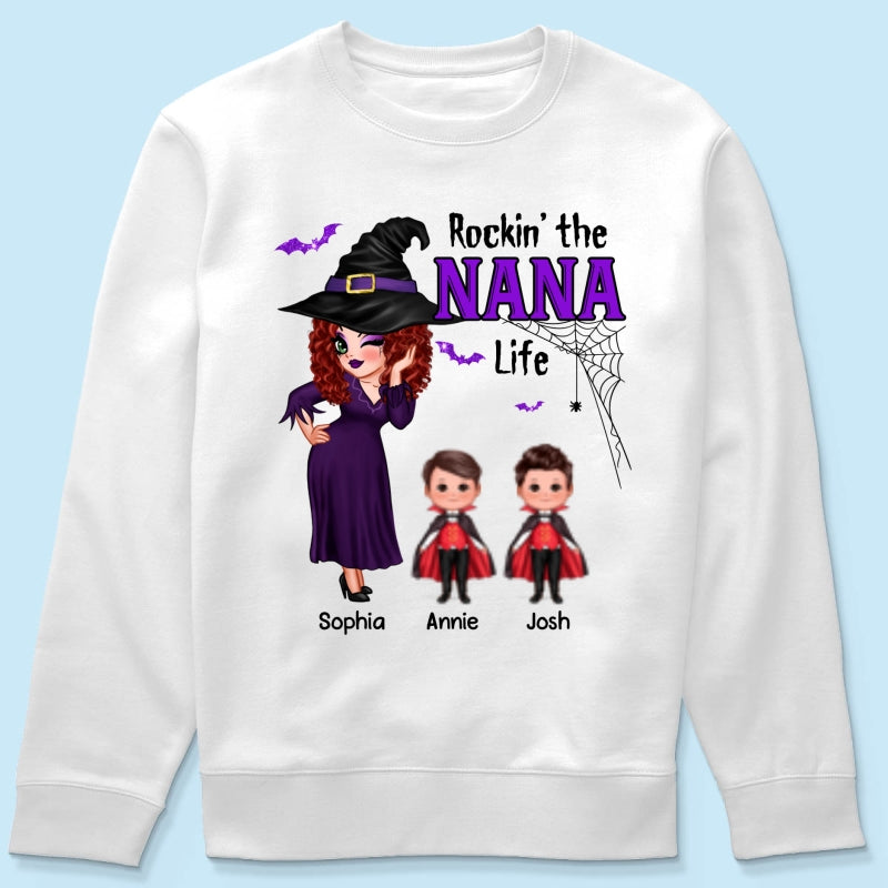 Pretty Woman Halloween Rockin‘ The Grandma Mom Life Personalized Shirt