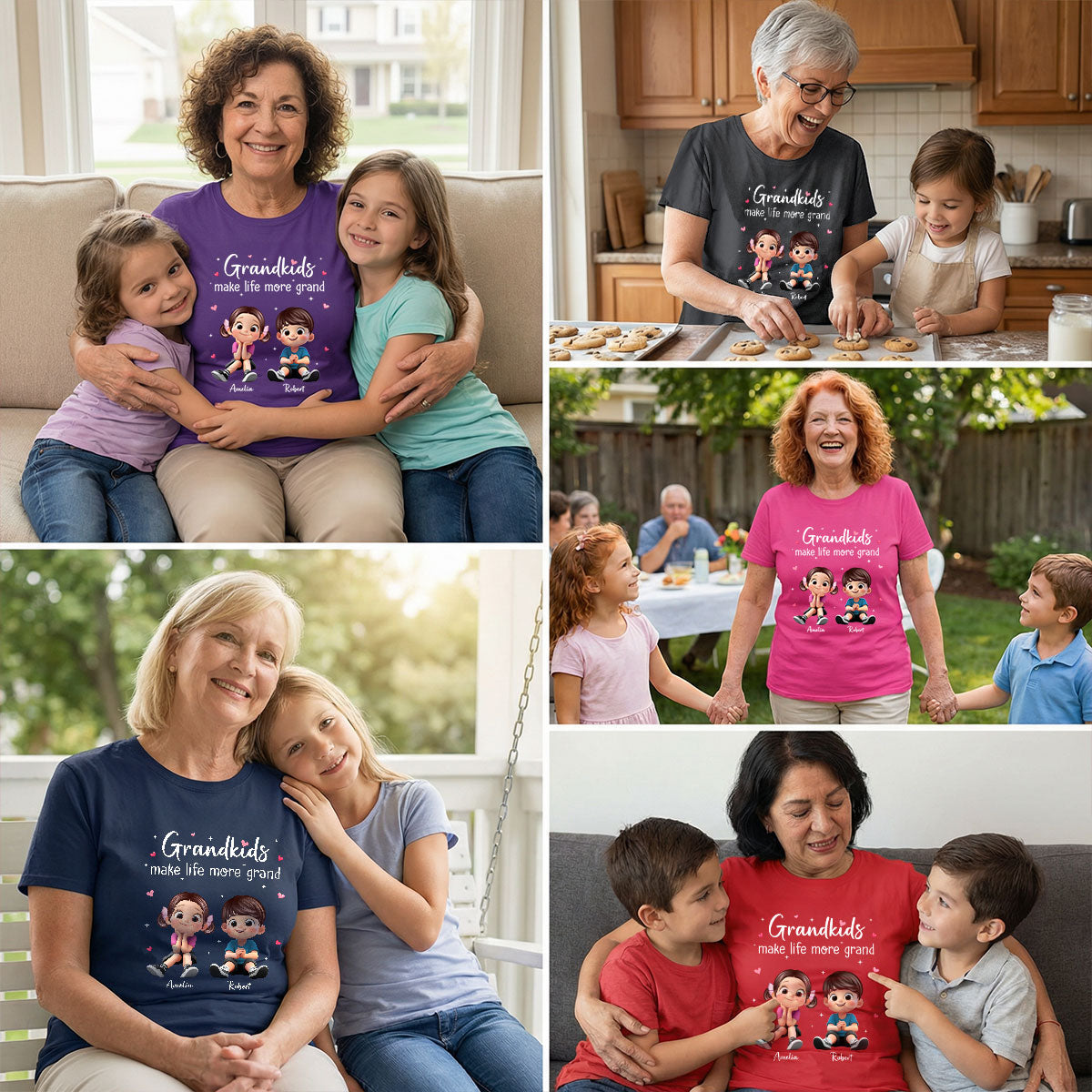 The Greatest Gift You Ever Know Cute Cartoon Kids - Personalized Shirt - Gift For Grandma