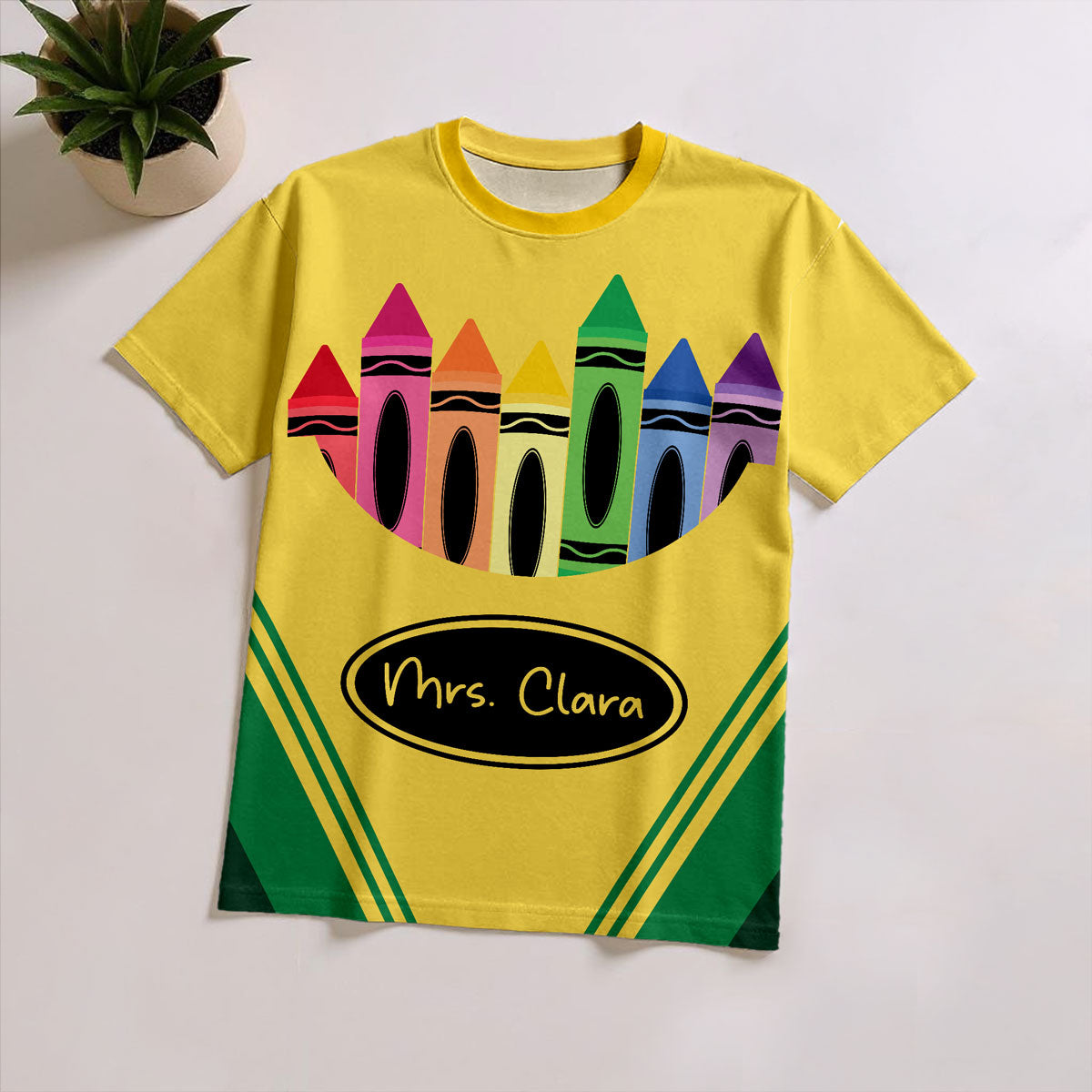 Crayon Box Theme Personalized Group Matching Shirt, Halloween Costume For Teachers