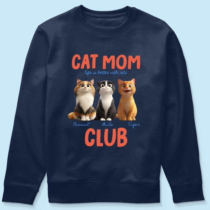 Life Is Better With Cats - Personalized Shirt - Gift For Cat Lovers