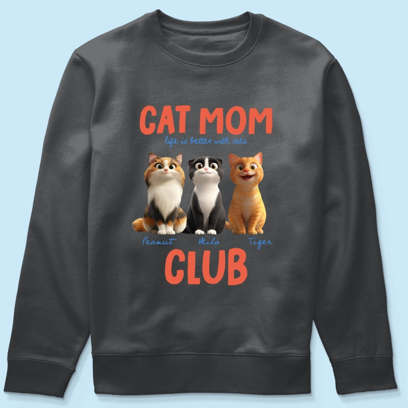 Life Is Better With Cats - Personalized Shirt - Gift For Cat Lovers