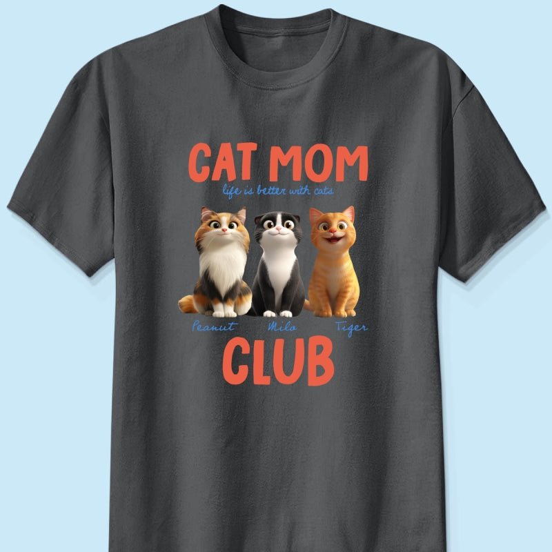 Life Is Better With Cats - Personalized Shirt - Gift For Cat Lovers