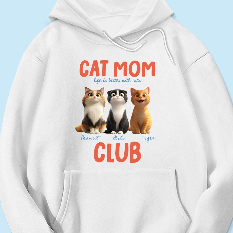 Life Is Better With Cats - Personalized Shirt - Gift For Cat Lovers