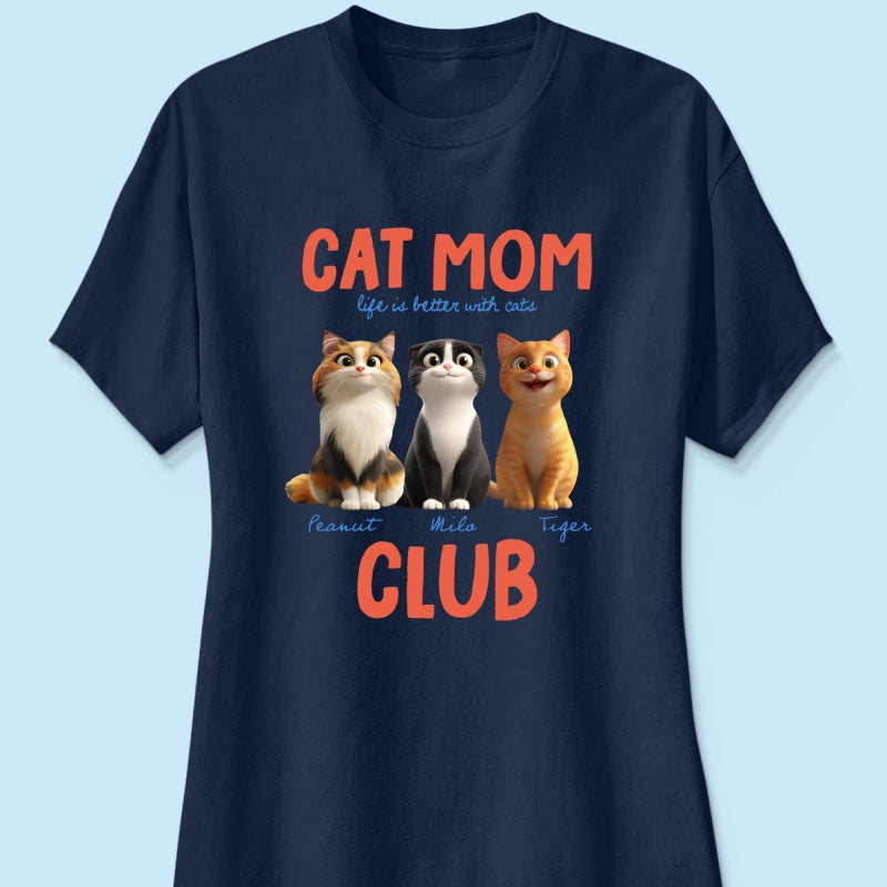 Life Is Better With Cats - Personalized Shirt - Gift For Cat Lovers