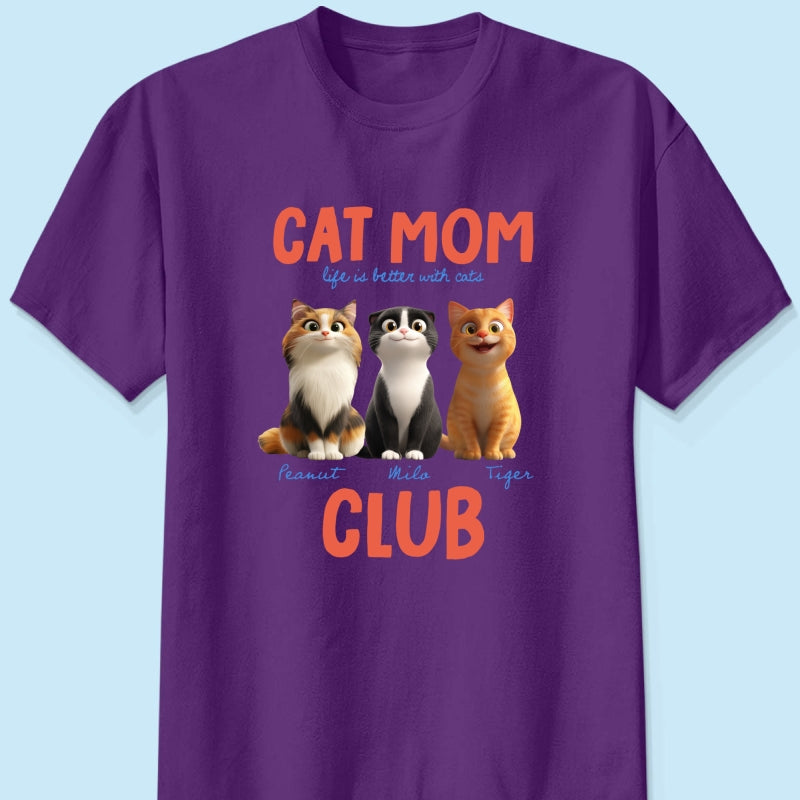 Life Is Better With Cats - Personalized Shirt - Gift For Cat Lovers
