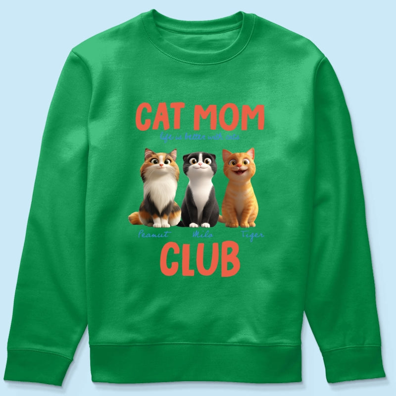 Life Is Better With Cats - Personalized Shirt - Gift For Cat Lovers