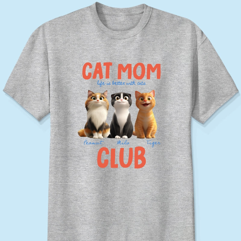 Life Is Better With Cats - Personalized Shirt - Gift For Cat Lovers