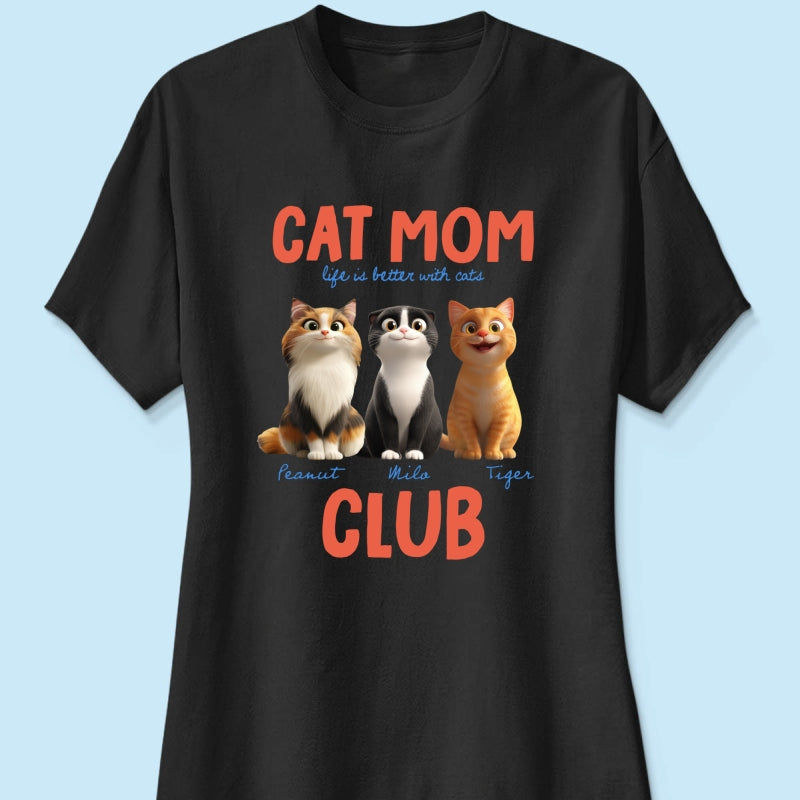 Life Is Better With Cats - Personalized Shirt - Gift For Cat Lovers
