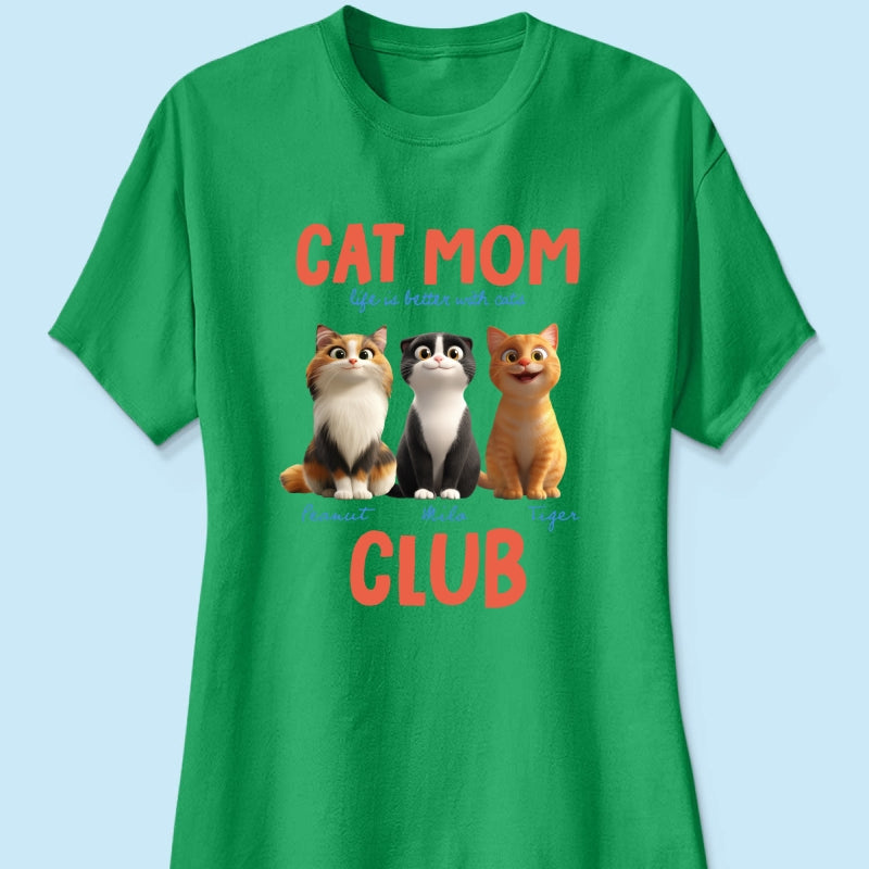 Life Is Better With Cats - Personalized Shirt - Gift For Cat Lovers
