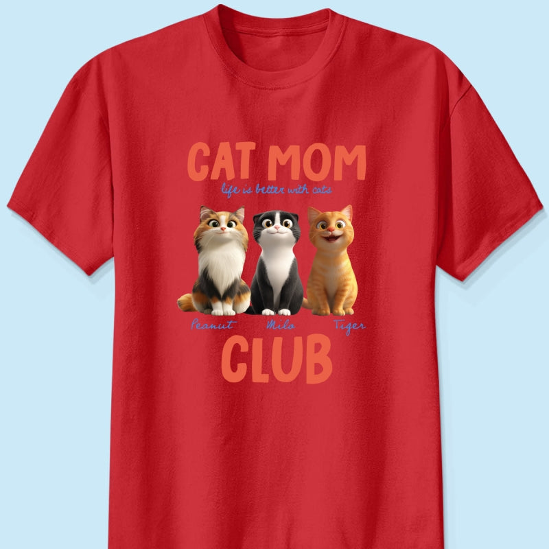 Life Is Better With Cats - Personalized Shirt - Gift For Cat Lovers