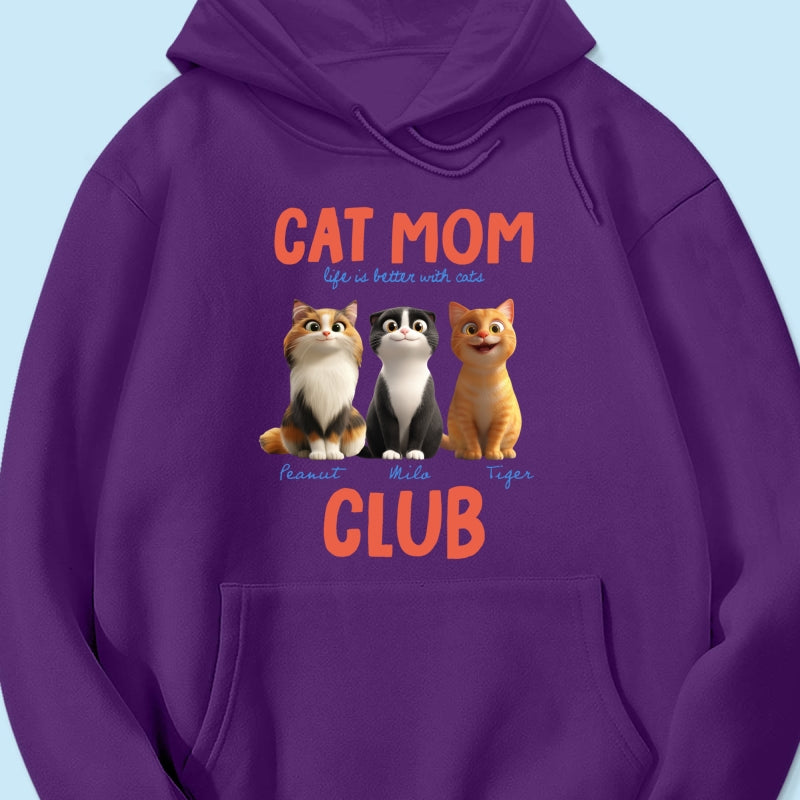 Life Is Better With Cats - Personalized Shirt - Gift For Cat Lovers