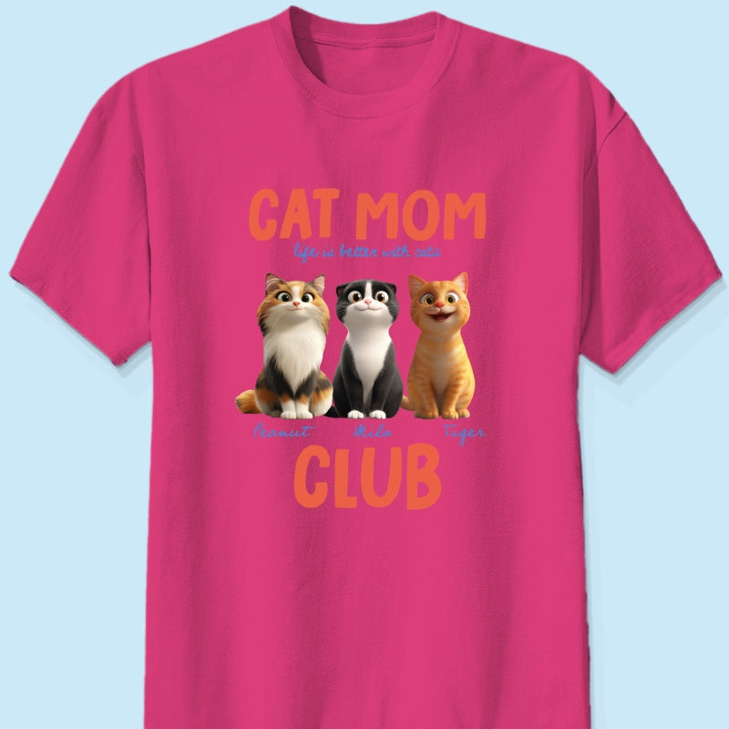 Life Is Better With Cats - Personalized Shirt - Gift For Cat Lovers
