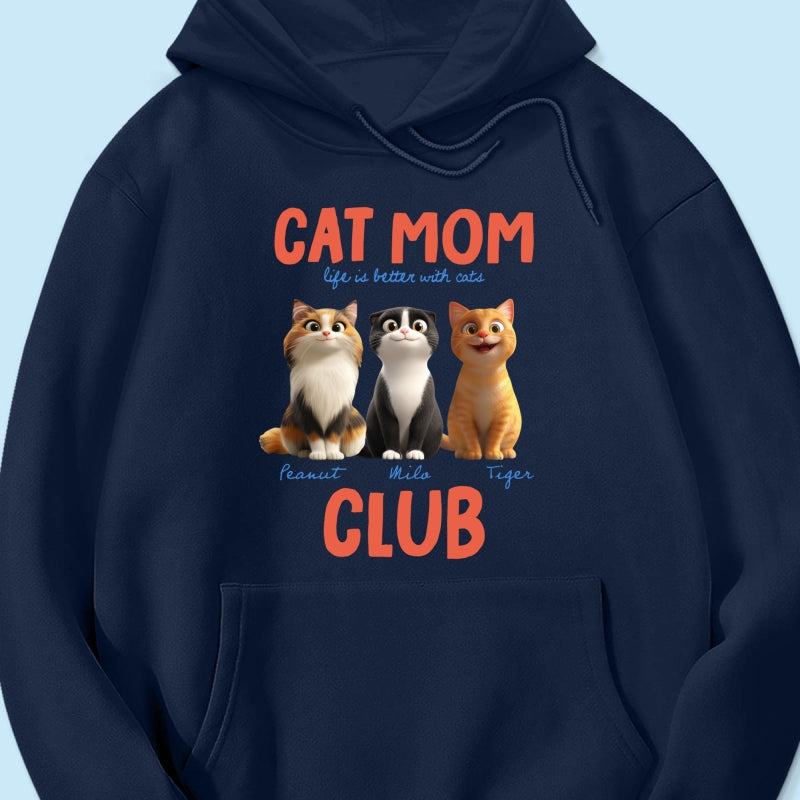 Life Is Better With Cats - Personalized Shirt - Gift For Cat Lovers