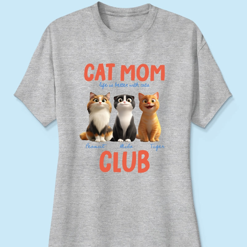 Life Is Better With Cats - Personalized Shirt - Gift For Cat Lovers