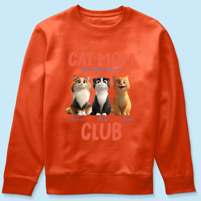 Life Is Better With Cats - Personalized Shirt - Gift For Cat Lovers