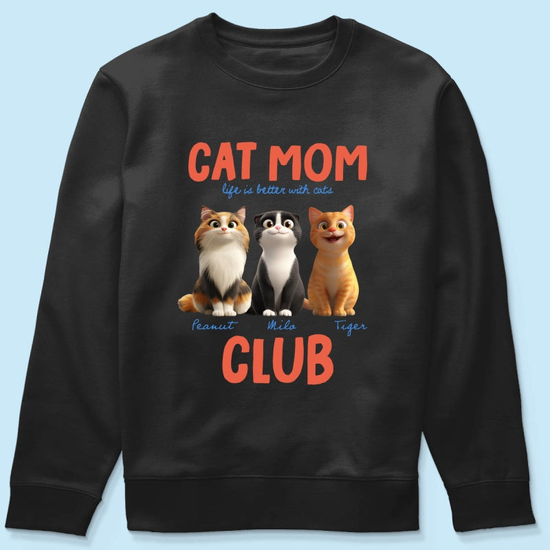 Life Is Better With Cats - Personalized Shirt - Gift For Cat Lovers