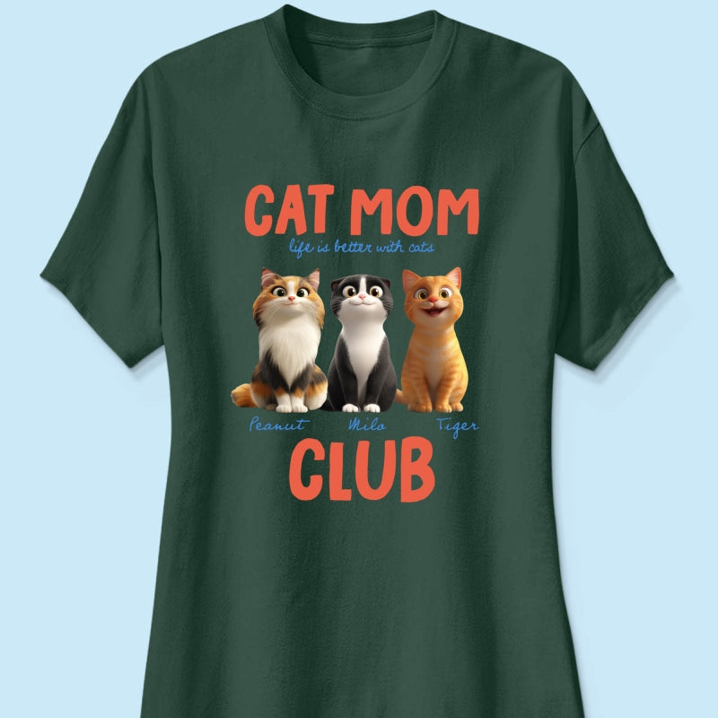 Life Is Better With Cats - Personalized Shirt - Gift For Cat Lovers