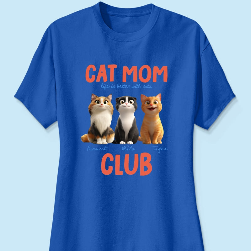 Life Is Better With Cats - Personalized Shirt - Gift For Cat Lovers