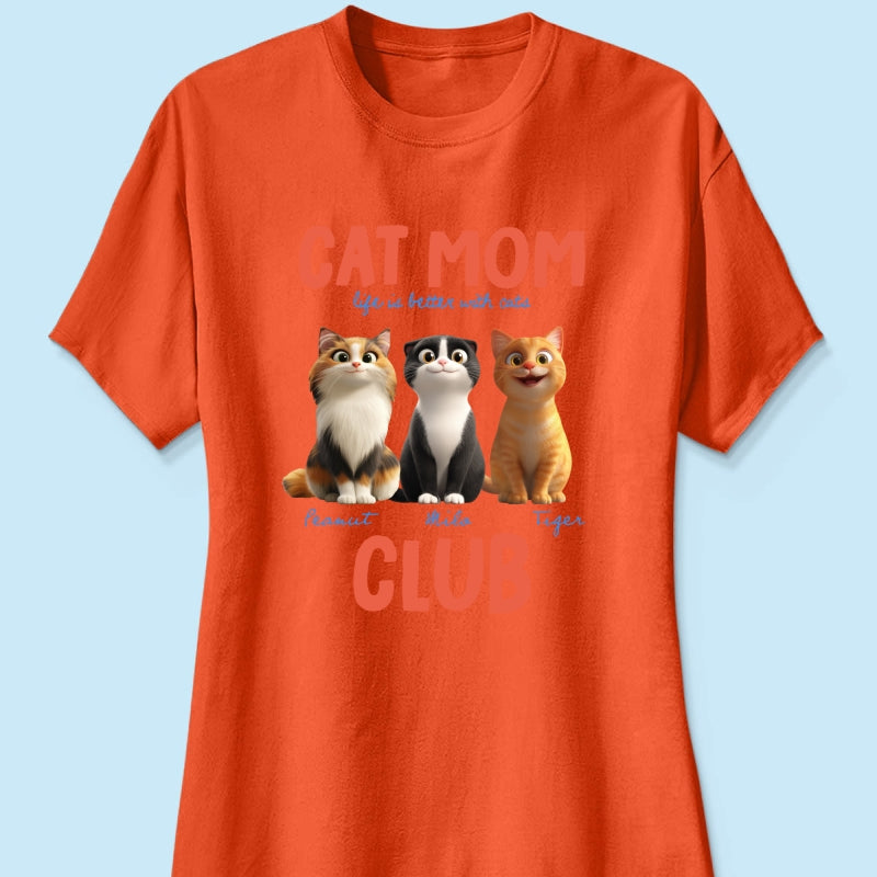 Life Is Better With Cats - Personalized Shirt - Gift For Cat Lovers