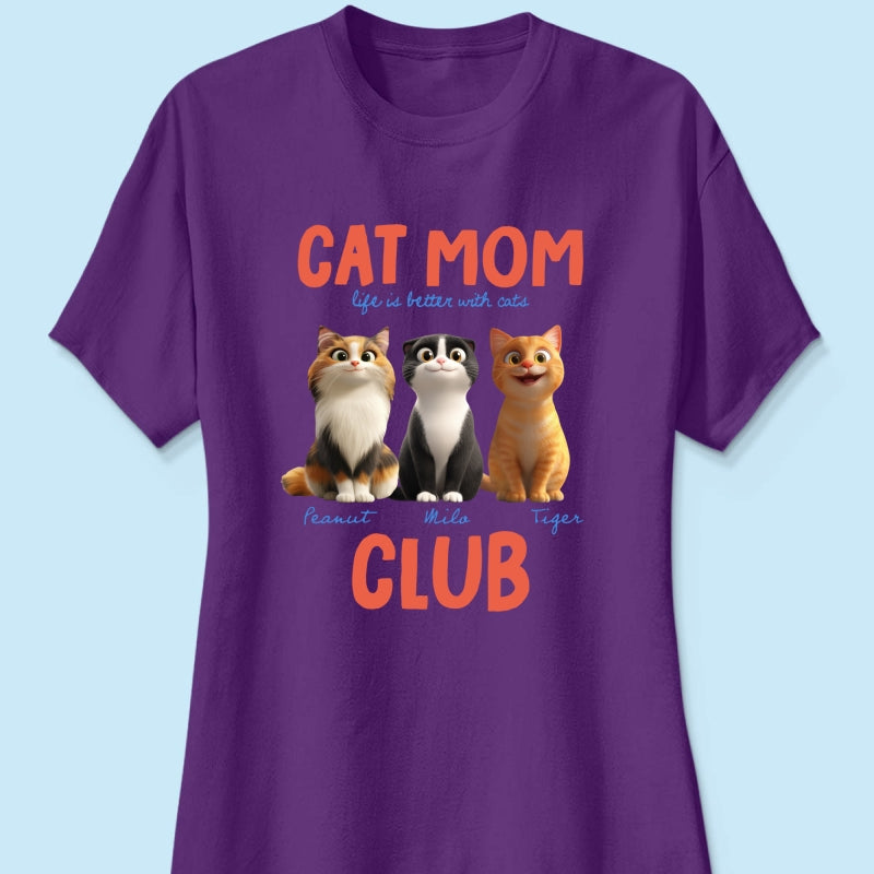 Life Is Better With Cats - Personalized Shirt - Gift For Cat Lovers